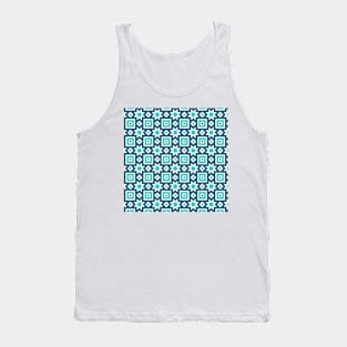 Blue abstract pattern background Tank Top